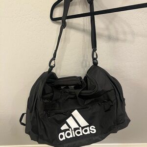 Adidas black workout bag